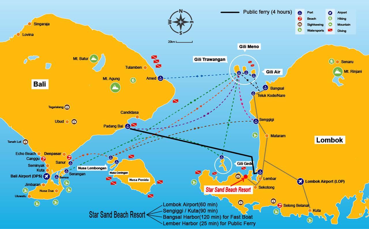 Star Sand Beach Resort Sekotong Εξωτερικό φωτογραφία